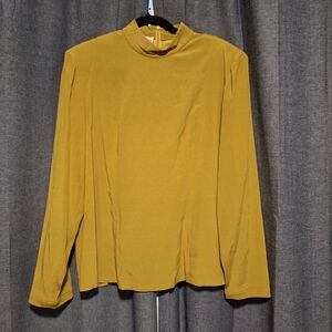 Elegant Mustard Long Sleeve Top